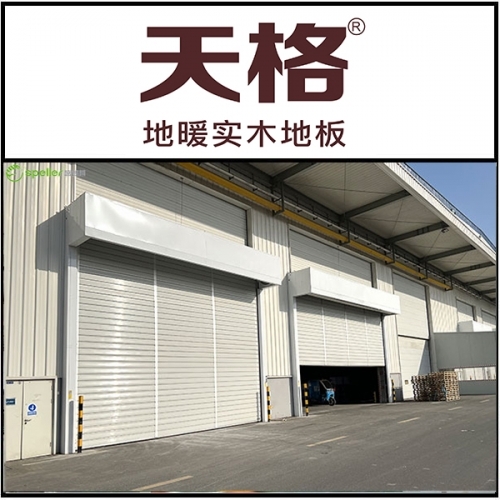 天格地板安装铝合金硬质快速门